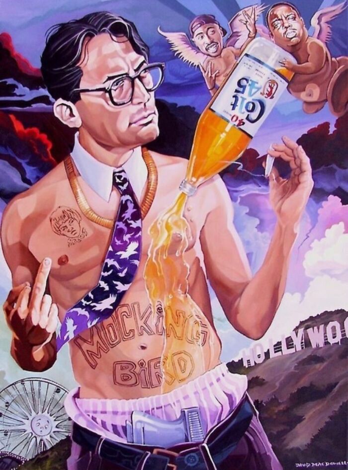 I’m Using This Hot Atticus Finch Painting By David Macdowell