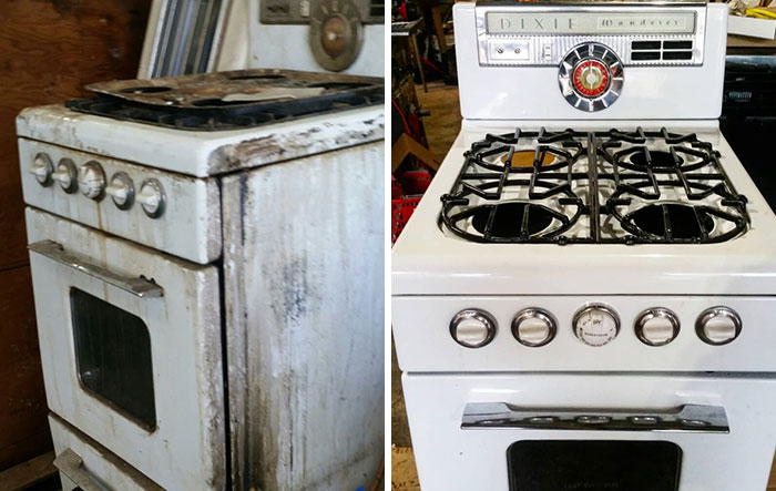 Restoration Of A 1950s Dixie Stove