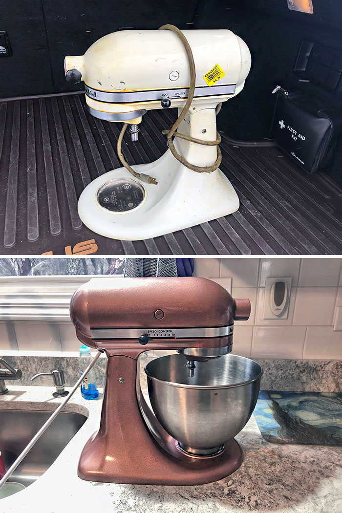 I Restored A $5 Kitchen-Aid Mixer I Found At The Thrift Store