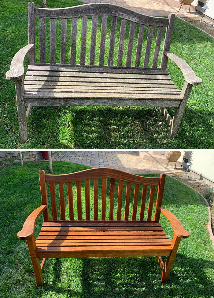 Garden Bench - We Just Purchased A Power Washer, And This Was Our First Project. We Were Pleasantly Surprised