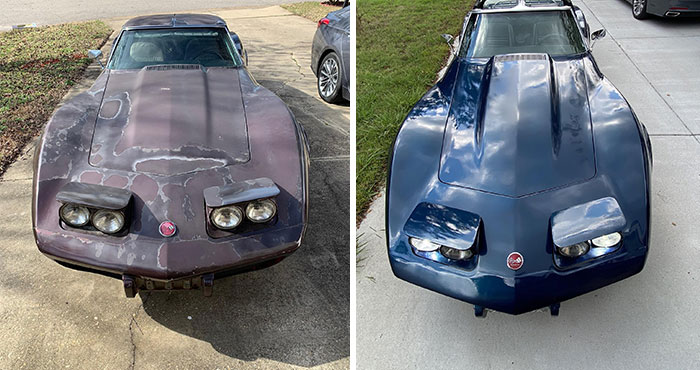 I Can’t Draw But I Consider This My Art. I Restored A Classic Stingray In My Garage