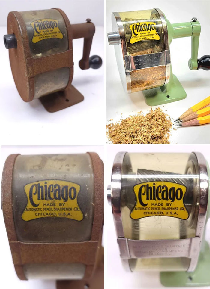 I Restored A 1920's "Chicago" Automatic Pencil Sharpener Co (APSCO) Pencil Sharpener