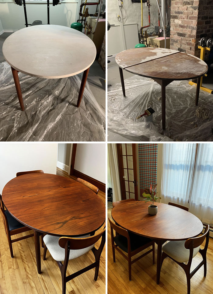 Restauración de mesas de teca