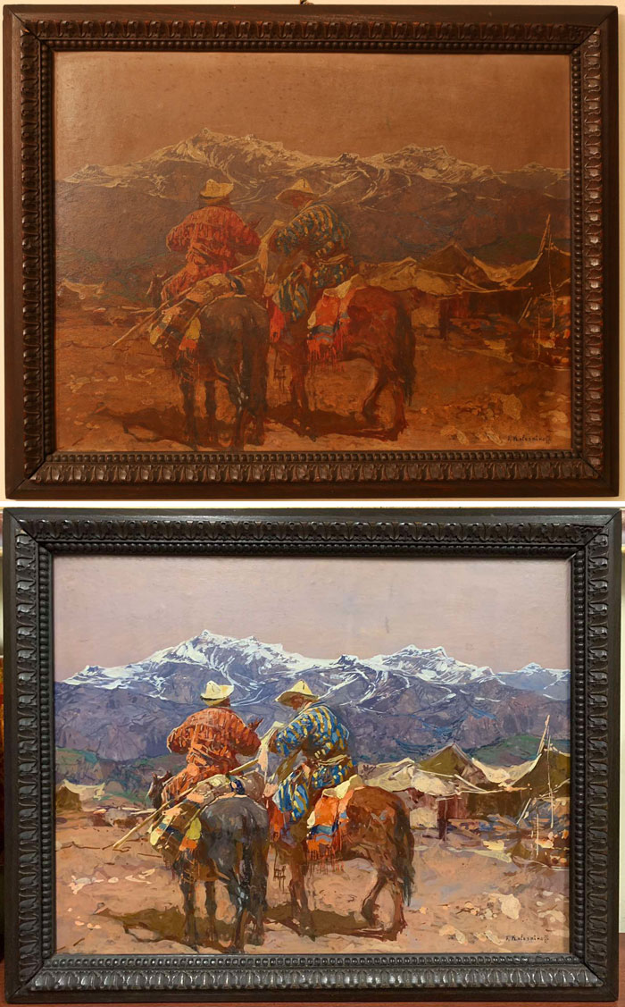 Got A 100-Year-Old Painting Cleaned Earlier This Year