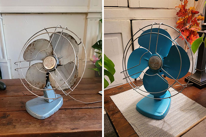 Some Photos Of My First Restoration. I Love Old Fans And I Think This Came Out Decent