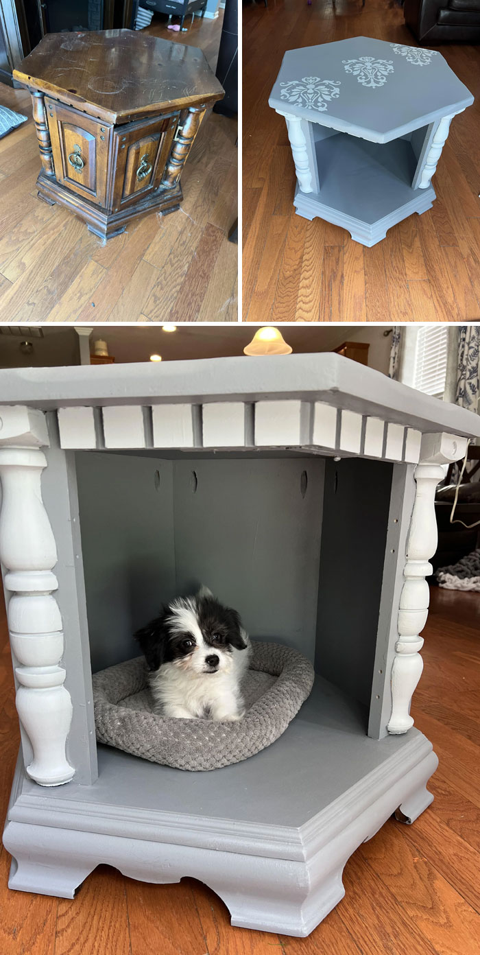 $5 Thrift Store Find Into Pet Bed For New Puppy