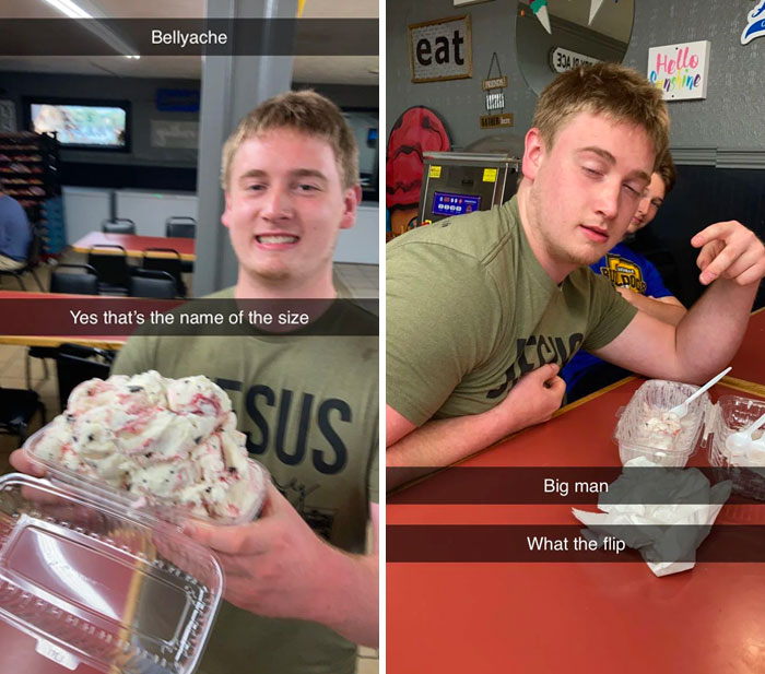 My Friend's Ice Cream Order. The Place We Went To Was Called The Sand Lake Party Store (Michigan) 