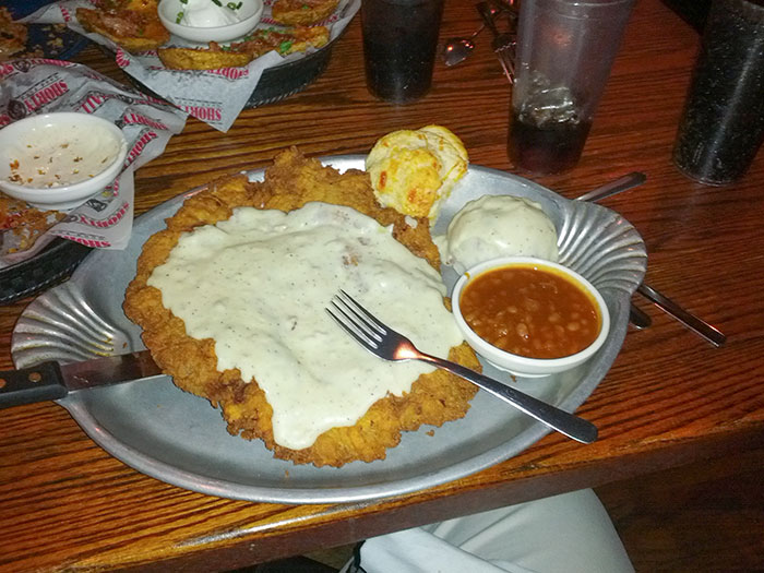 When I Ordered Chicken Fried Steak, I Did Not Expect It To Be Bigger Than My Head (Shorty Small's, Oklahoma)