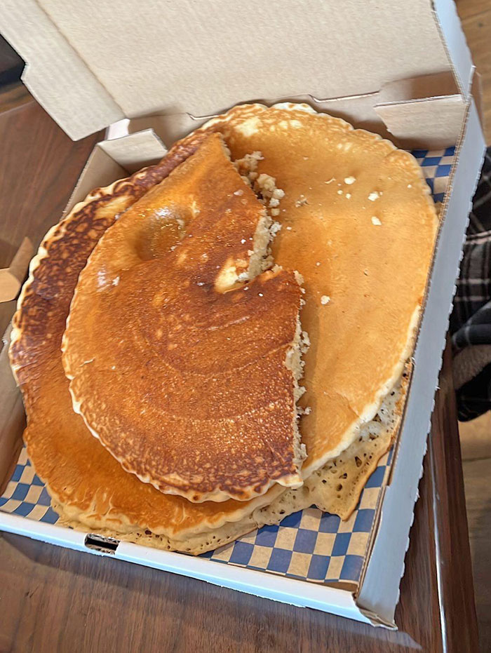 The Local Diner Serves Pancakes That Are Over A Foot Wide