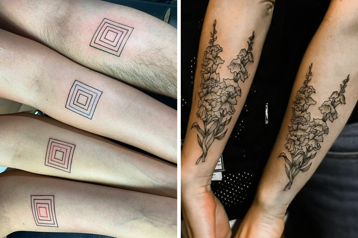 98 Brother And Sister Tattoos That Would Be Incomplete Without One Another  | Bored Panda