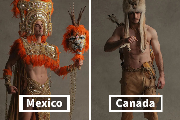 Mister Global 2022 Contestants Dress In Their National Costumes And Look Like Video Game Bosses (39 Pics)