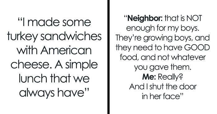 “Am I The Jerk For Not Giving My Neighbor’s Kids ‘Good Food’?”