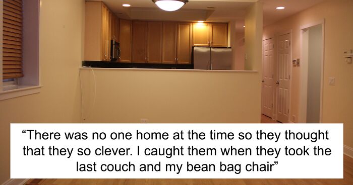 Knowing Their Home Is Tiny, Students Get Revenge On Neighbors Who Stole Furniture From Their House By Not Taking It Back