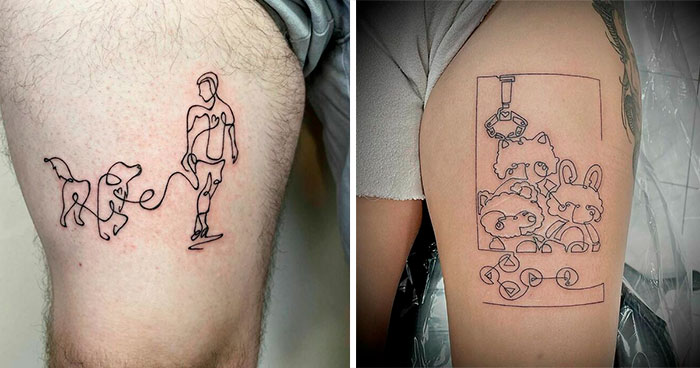 95 Single-Line Tattoos That Are Pure Perfection