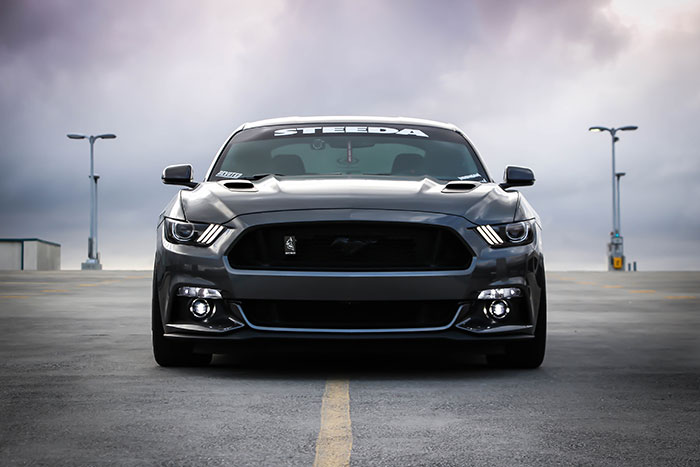 Black mustang car