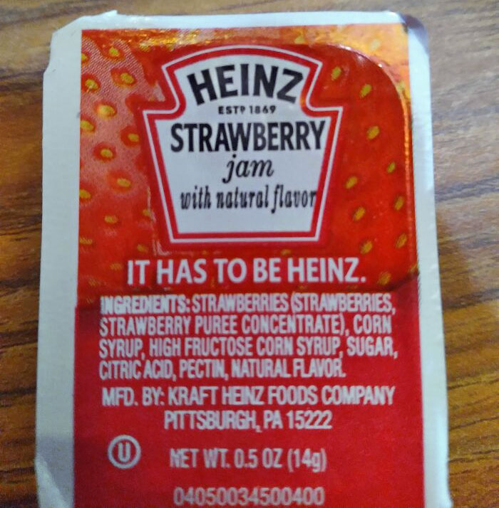 My Older Brother Nearly Ate Fries With This. Since When Does Heinz Make Jam?