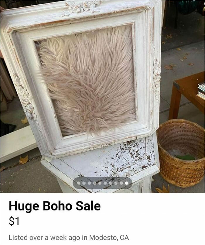 Found In The Wild Of My Local Marketplace, It Says Boho But I Have A Feeling Someone Is Going To Get This To Match Their Highland Cow Ottoman