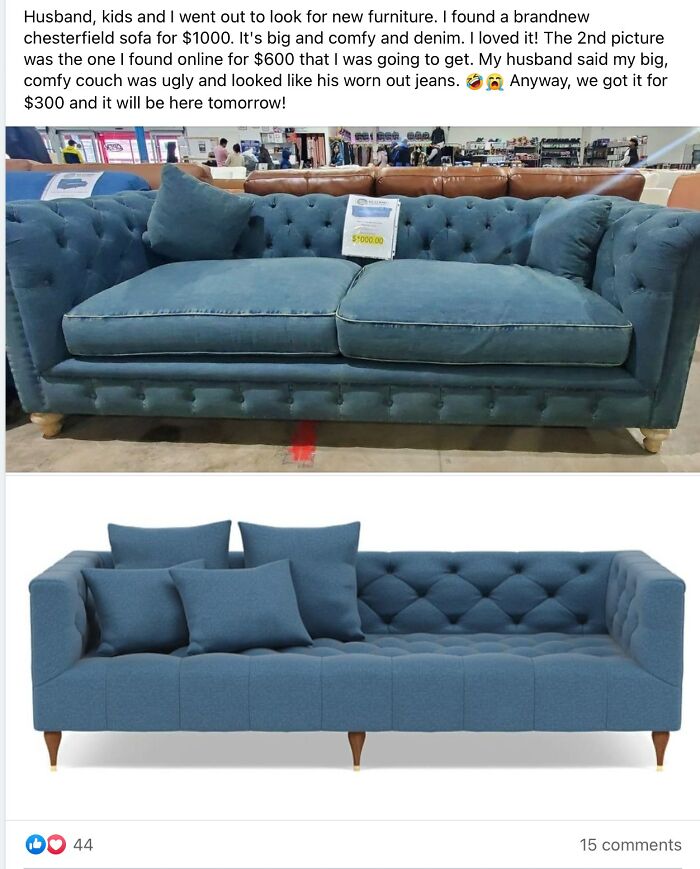What In The Canadian Tuxedo (Sorry Canada, I Love You) Happened To This Couch??? I'm Team Husband