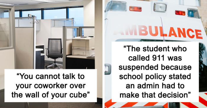 35 People Share The Dumbest And Most Infuriating Rules Their School Or Workplace Made Up