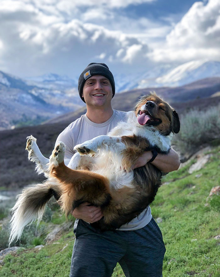 Bear's First Time In The Mountains, And Needless To Say, He's In Heaven