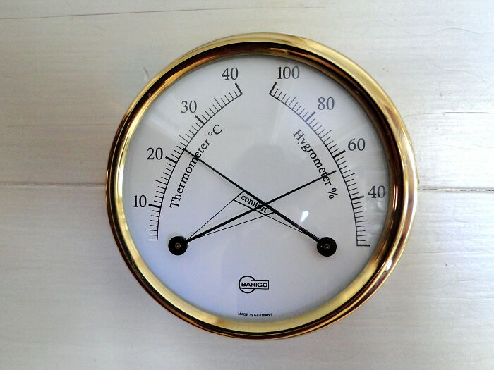 Thermometer On Desk 