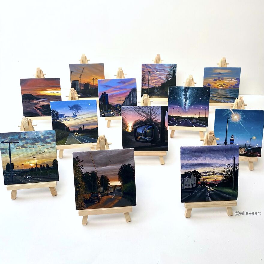 Miniature Acrylic Paintings Of Moments Throughout My Life