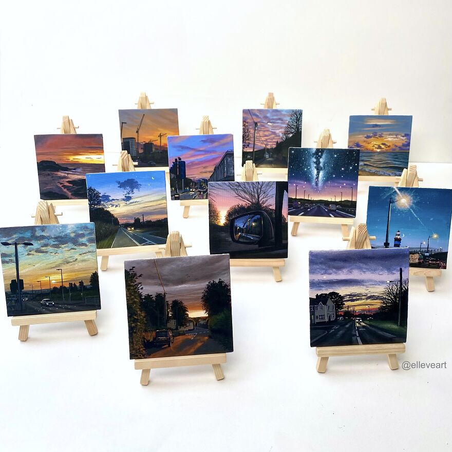 Miniature Acrylic Paintings Of Moments Throughout My Life Miniature Acrylic Paintings Of Moments Throughout My Life