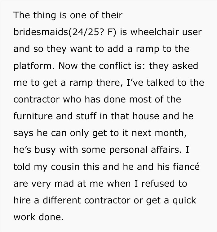After Suggesting To Use A Temporary Ramp So Her House Can Be Accessible For A Wedding, Woman Exposes The Insulting Bride-To-Be And The Wedding Is Called Off After Suggesting To Use A Temporary Ramp So Her House Can Be Accessible For A Wedding, Woman Exposes The Insulting Bride-To-Be And The Wedding Is Called Off