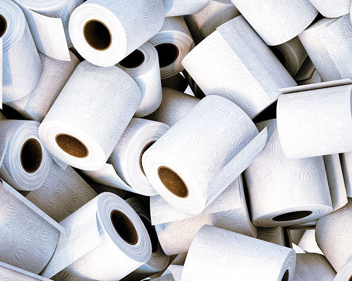 Toilet papers in one place