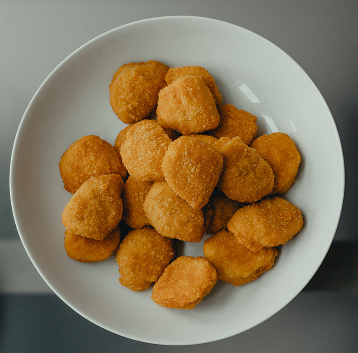 Chicken nuggets in the bowl