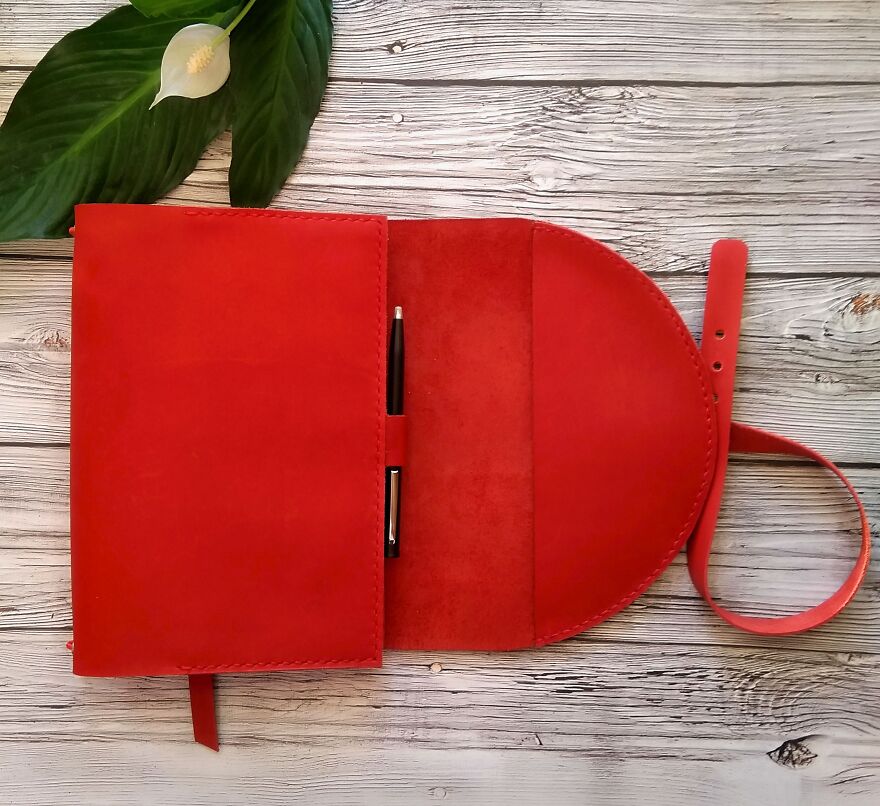 Here Is A Refillable Leather Journal I Made Yesterday