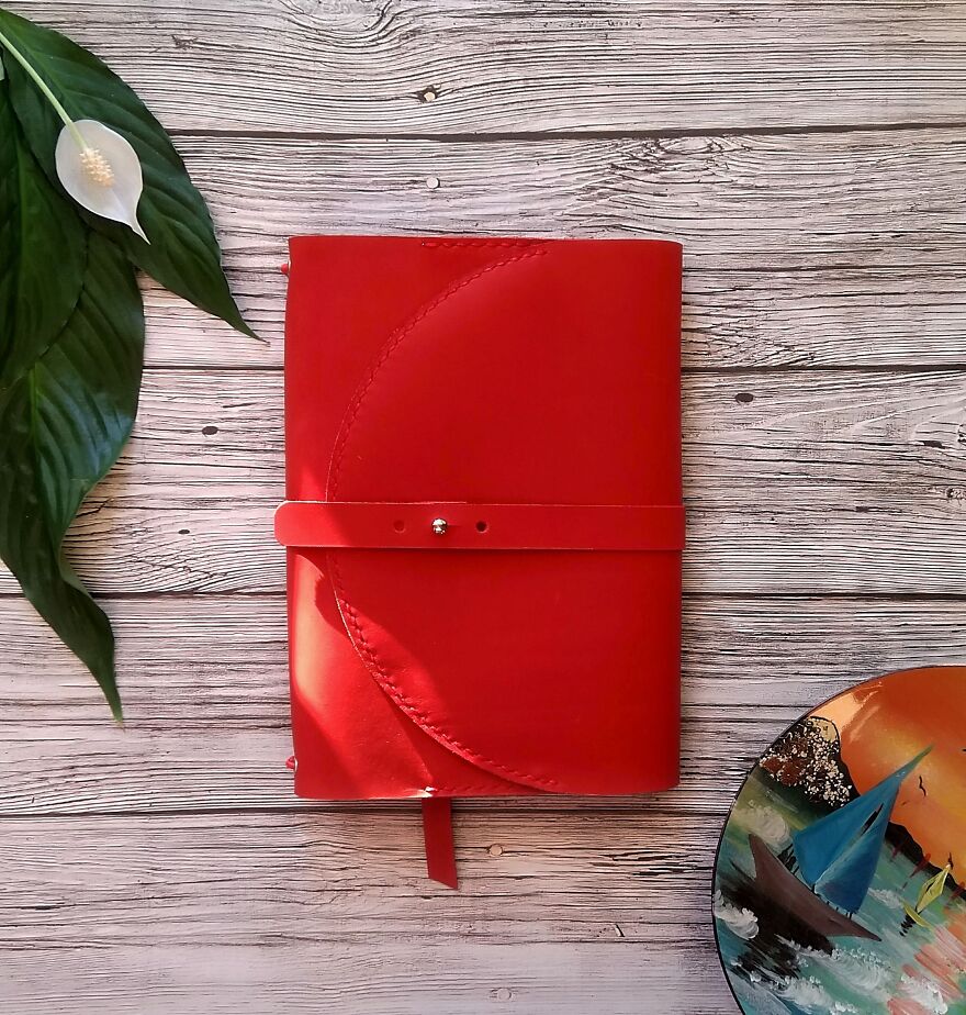 Here Is A Refillable Leather Journal I Made Yesterday