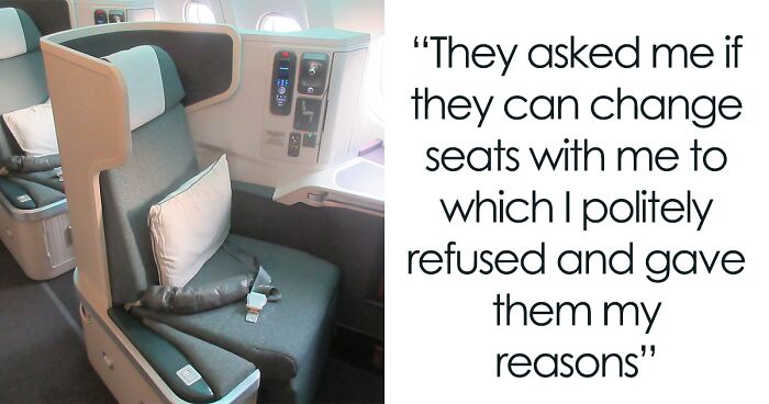Entitled Newlyweds Are Upset Fellow Plane Traveler Refused To Accommodate For Their Lack Of Foresight When Booking Plane Seats