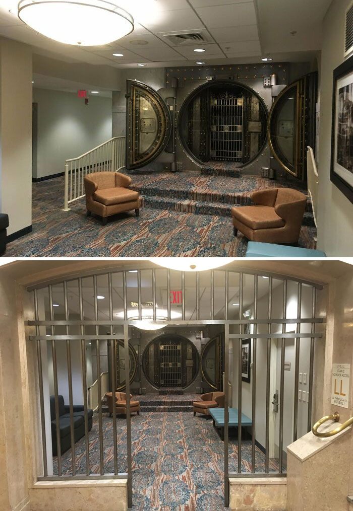  The Underground Vault Of Maryland Trust Was One Of The Few Structures To Survive The Baltimore Fire. Today, It Is Used As A Boardroom In The Springhill Suites Hotel