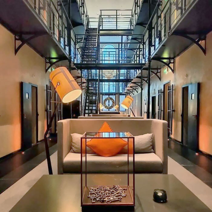Het Arresthuis Is A Hotel In Roermond. The 19th-Century Building Was A Working Prison Until 2007. A 2011 Makeover Repurposed Cells Into Minimalist Chic Rooms And Suites