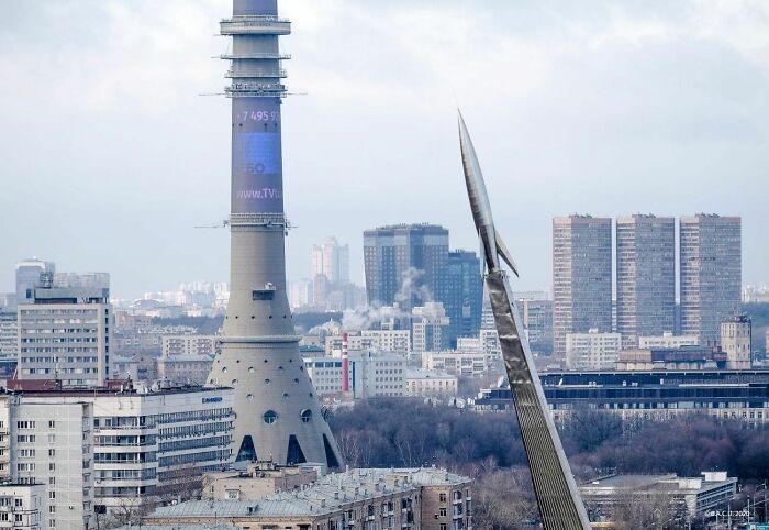 Ostankino Tower, The Base Detail Moscow, Russia Built Between 1963 -1967 Structural Engineer Nikolai Nikitin