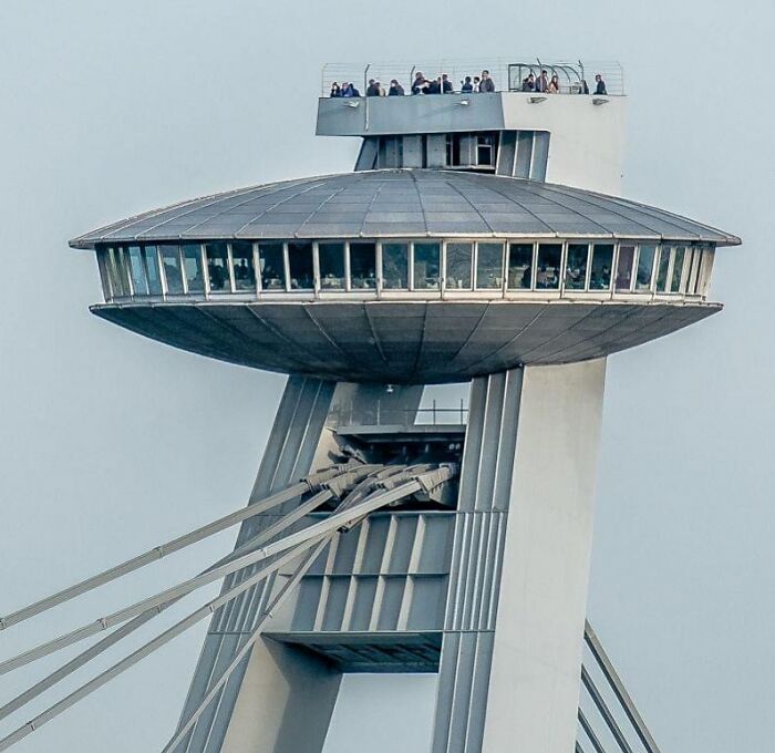 Bridge Of The Slovak National Uprising, Bratislava, Slovakia, Built Between 1967-1972