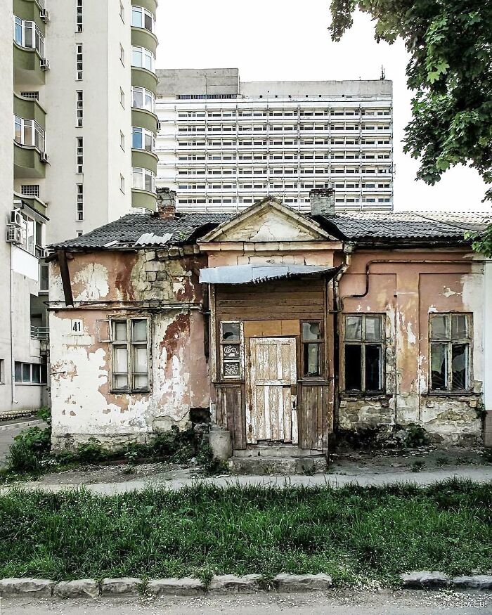 House 41 & The 1970s Hotel National, Chisinau, Moldova. Designed By Gorbuntsov & Shalagynov