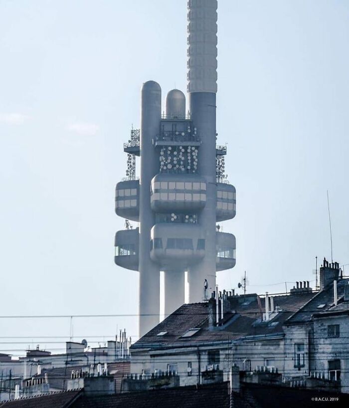 1st Pic Žižkov Television Tower Prague, Czech Republic Built Between 1985-92