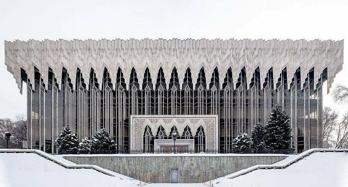 The National "Khabar" Television Studios And Administrative Offices. Almaty, Kazakhstan, Built In 1983