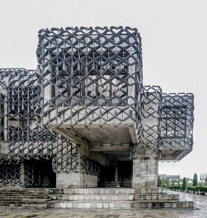 National Library Building. Pristina, Kosovo Built In 1982