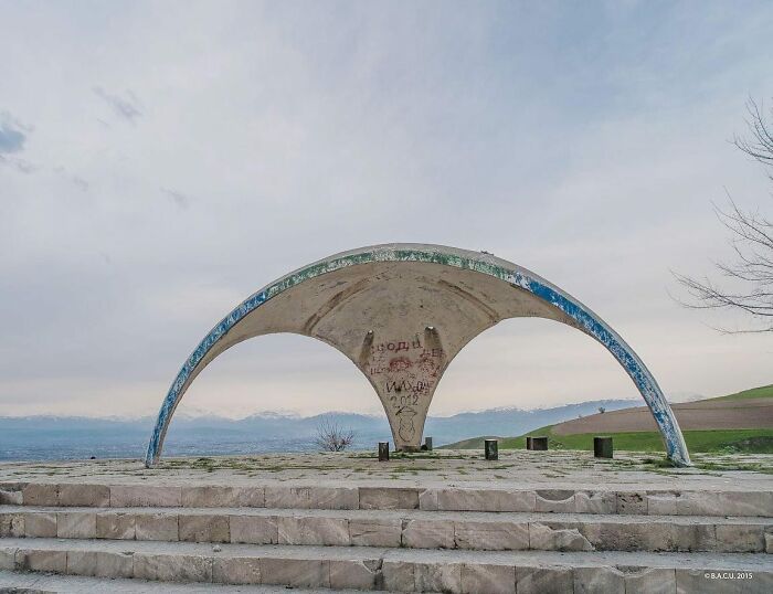 Bus Stop No.12, Network Of Bus Stations, Near Dushanbe, Tajikistan, Built In The Late 70s