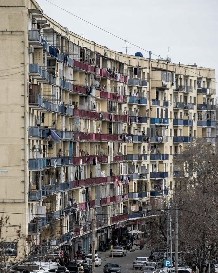 Housing Buidling In Didube District Tbilisi, Georgia, Built In The 70s
