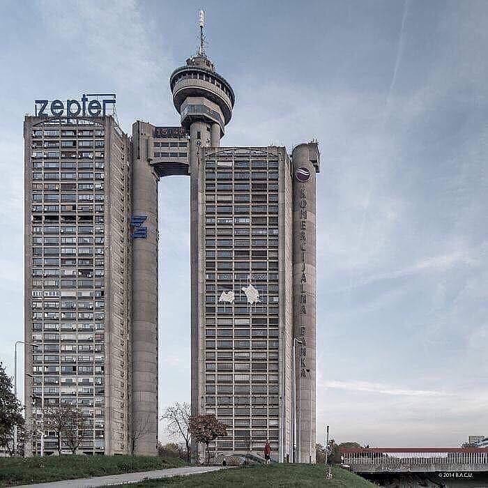 "Genex Tower" - Western Gates Of Belgrade, Belgrade, Serbia, Built In 1977