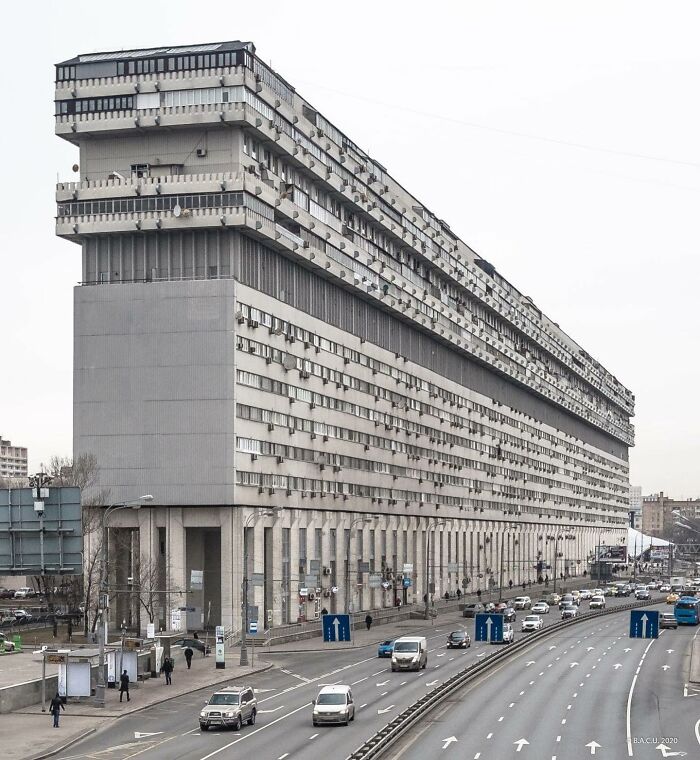 Residential Building On Bolshaya Tulskaya Street, (Aka "House Of Atomists" Or "The Ship") Moscow, Russia, Design/Built: 1970-1986