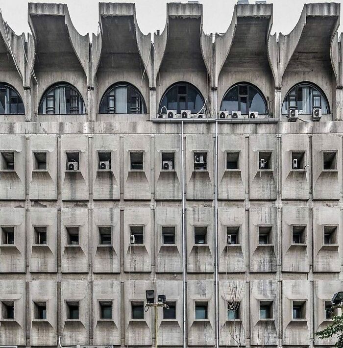 Telecommunication Office, Detail Skopje, North Macedonia 1972-74. Urban Planning By Kenzo Tange (1960s)