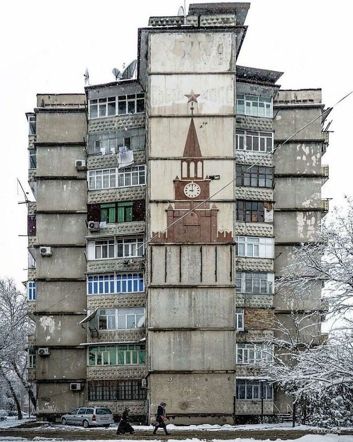 Nine-Storey Large-Panel Housing Building On The Basis Of III-46 Series. Dushanbe, Tajikistan. Built In 80s