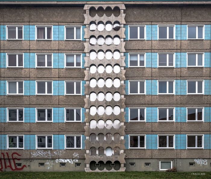 Housing Building, Cottbus, Germany Built In The 70s
