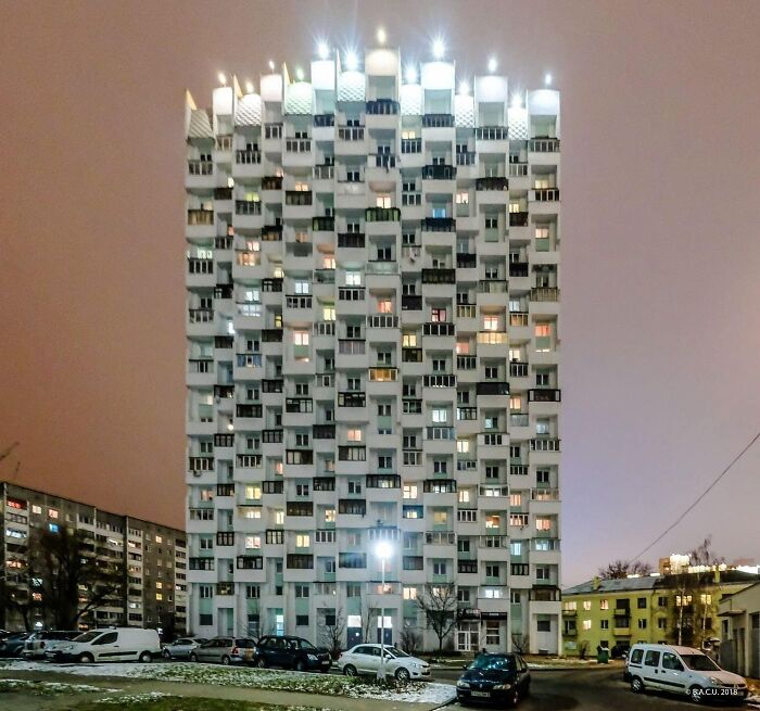 20-Storey Residential Towers, Aka “Honeycomb” Minsk, Belarus, Built In 1985