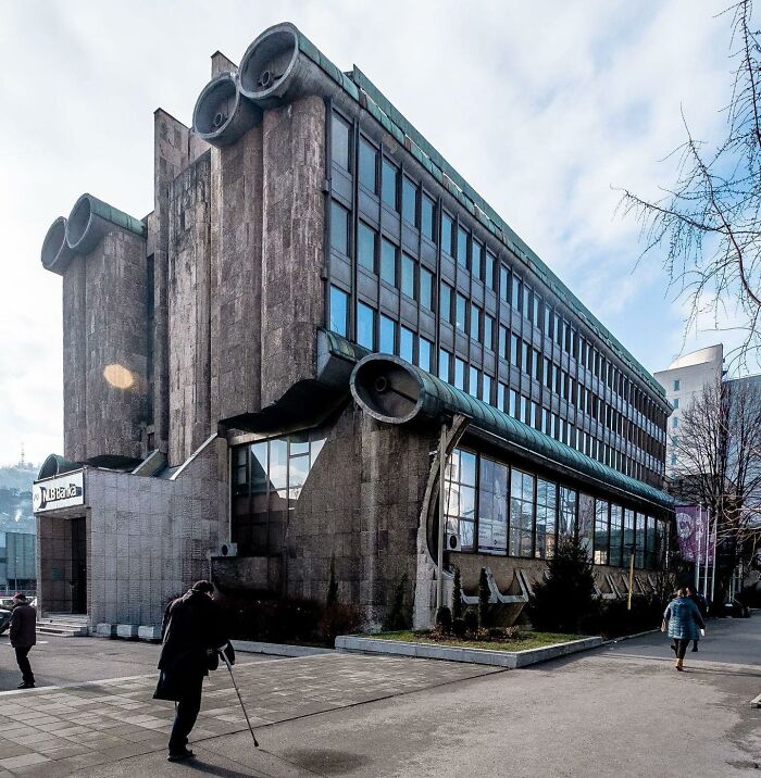 The Former Tuzla Bank, (Now Nlb) Tuzla, Bih, Built In 1977